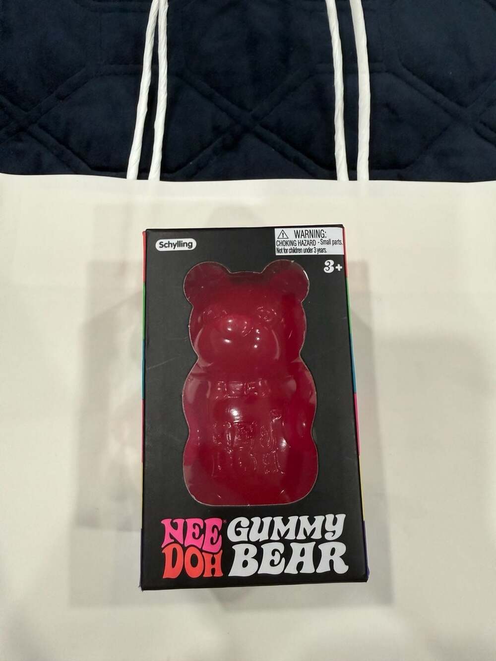 Schylling NeeDoh Gummy Bear Squishy Fidget Toy Pink